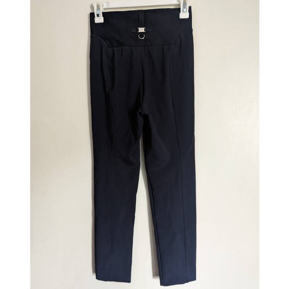 High Everyday Couture Minimalist Tech Hi-Waist Pant in Deep Navy Tech Rib Size 4 - Picture 7 of 11